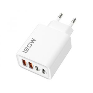 Chargeur rapide USB 120W 4 ports PD USB 3.0 Type C pr ue US adaptateur mural pour Xiaomi iPhone 16 15 Pro [H464]
