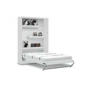 Armoire Chambre penderie et &eacute;tag&egrave;res 4 portes miroir 220cm Ch&ecirc;ne et Noir - VINI