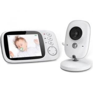 Moniteur bébé vidéo GHB - CHANGM - GHB Bébé Moniteur Babyphone Vidéo - Vision nocturne - FHSS - Blanc