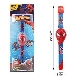 Montre - SPIDERMAN - Lumineuse et sonore - Protection enfant - Quartz - Rouge
