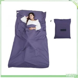 Sac de couchage - V GEBY - Portable - Fibre de polyester - 115 cm x 210 cm - Violet