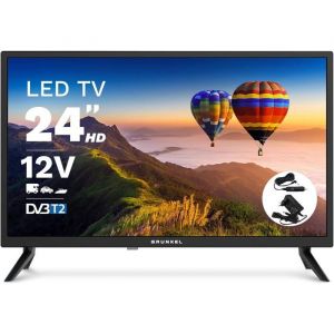 T&eacute;l&eacute;viseur LED HD Ready 24 pouces - SUTEO - 61 cm - TNT HD T2 - Entr&eacute;e 12 V - HDMI x3 - USB x2 - VGA - Arr&ecirc;t automatique
