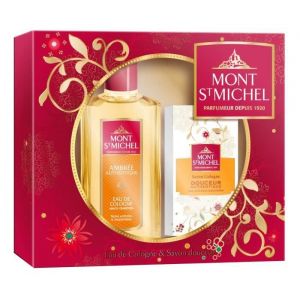 MONT SAINT-MICHEL Coffret Eau de Cologne Ambrée Authentique 250 ml + Savon Douceur 125 g