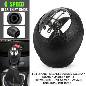6-Vitesse Pommeau Levier de Vitesse Pour Renault Megane Clio Laguna Scenic Espace Trafic