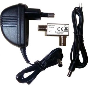 ELAP - Injecteur dalimentation 12 - 24 V pour antenne TV - connectique F