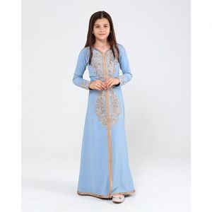 Caftan orientale fille Enfant bleu
