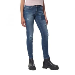 Jean slim stretch destroy - Kaporal - Femme - Bleu - Slim - Taille standard