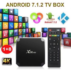 X96 MINI Android 7.1.2 Nougat 1+8G KODI Smart TV BOX Quad Core 4K Media HDMI 2.0
