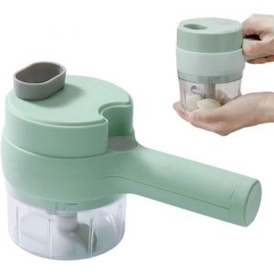 Pilon &Agrave; Ail &Eacute;lectrique - Mini Hachoir  Moulin &Agrave; Ail Rechargeable Usb Avec Lame De Rechange Pour Ligne De Donn&eacute;es Pour Un