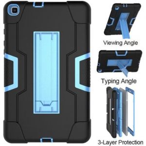 Coque Samsung Galaxy Tab A 8.0 2019 Housse SM-T290/T295 Tablette &Eacute;tui de Protection Lourde Enfants Anti Choc -Hbleu