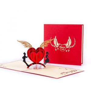 Carte de Mariage Carte de V&oelig;ux Pop-up 3D Carte Mariage F&eacute;licitation Carte Anniversaire Marriage Carte de F&eacute;licitation Mariage Carte