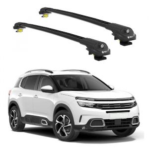 Barres de Toit TURTLE AIR-1 CITROEN C5 AIRCROSS 2018 2019 2020 2021 2022 (SUV) Noir