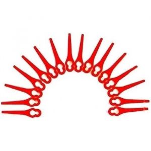 Lames en plastique - Florabest - Lot de 100 - Gros trou 10mm - Petit trou 5mm - 83mm de longueur