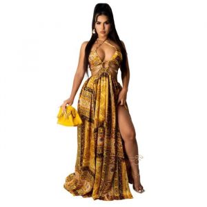 Robe Femme - africaine longue ajourée - FR21IC4
