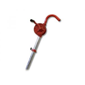 Wiltec Pompe vidange Huile P&eacute;trole Diesel &agrave; manivelle &ndash; d&eacute;bit 22&thinsp;l/min &ndash; Tuyau 26 mm Raccord pour f&ucirc;t G2 &ndash; Aspiration et Transvasem