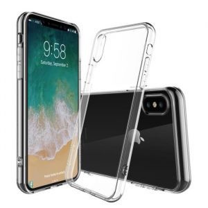 BPFY - Coque Silicone Transparente Pour Iphone X 10 Apple - Protection arriere anti-choc - Etui en silicone TPU souple renforce -