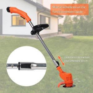 Tondeuse a gazon 12V sans fil batterie lithium incluse 2 batteries et chargeur corps DEBROUSSAILLEUSE SANS FIL pour petit jardin