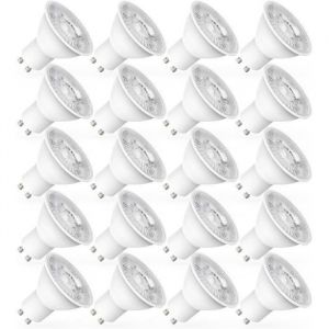 Ampoule LED GU10 Blanc Froid 7W &eacute;quivalent Ampoule Halog&egrave;ne 70W 720LM Ampoules LED Spot Non R&eacute;glable Lot de 20
