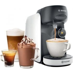 Machine à café multi-boissons BOSCH - TAS16B4 - TASSIMO T16 Finesse - 40 boissons - Réservoir deau amovible 07l -  Blanc