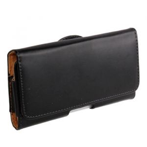 Housse Étui Horizontal Clip Ceinture Pince en Simili-Cuir Souple Lisse pour iPhone 11 (2019) >  Noir