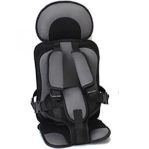 Breeze-Enfant Si&egrave;ge Auto Si&egrave;ge de Voiture pour Enfants de 3-12 Ans Gris Fonce+Noir