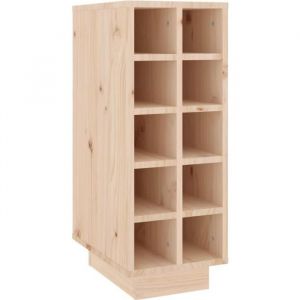 Casiers à bouteilles - OMABETA - M06067 - Bois de pin massif - 10 bouteilles - 23x34x61 cm