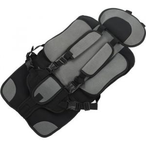 OMABETA si&egrave;ge de s&eacute;curit&eacute; portable Si&egrave;ge de s&eacute;curit&eacute; pour enfants si&egrave;ge de voiture Portable Simple puericulture bebe Gris fonc&eacute;