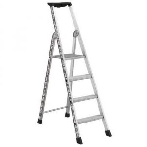 Marchepied - ARTUB - ALTIMAT 5 &Eacute;TOILES - Aluminium - 4 marches - Hauteur de travail 2.79m