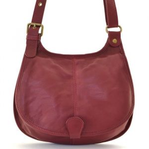 OH MY BAG Sac &agrave; Main CUIR souple femme cartouchi&egrave;re bordeaux