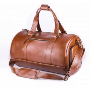 Sac bowling pour homme - Marron - Cuir - Sac fourre tout