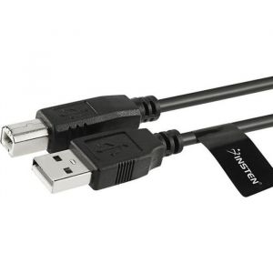 INSTEN&reg; [3 m&egrave;tres-3m] C&acirc;ble USB Type A vers USB Type B Pour Imprimante Scanner Canon Epson HP Noir