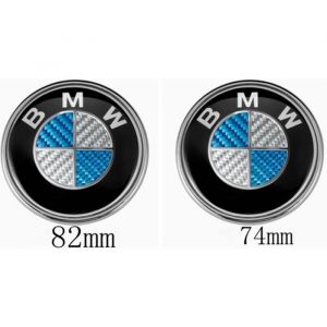 2 pi&egrave;ces Logo Insigne Embl&egrave;me Bmw 82mm /74mm Capot Coffre E30 E36 E46 E34 E39 M3 M5