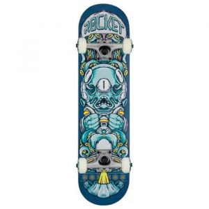 Skateboard Complète Alien Pile-up - ROCKET - 7.375 - Bleu - Mixte - Skate park - Urbain