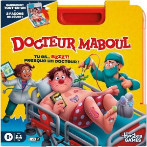Jeu de plateau électronique - ZVVN - Docteur Maboul - Mallette de transport - 2 modes de jeu - Effets sonores