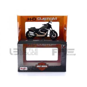 Voiture Miniature de Collection - MAISTO - HARLEY-DAVIDSON FAT BOB 114 - Green / Black