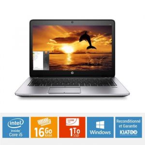 ORDINATEUR PORTABLE HP ELITEBOOK 840 G2 CORE I5 16 GO RAM 1 To SSD DISQUE DUR