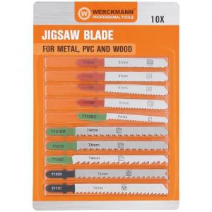 10 Lames pour scie sauteuse OUTIL DE COUPE pour Bosh Hitachi Aeg etc...