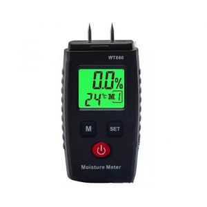 Testeur Humidit&eacute; D&eacute;tecteur dHumidit&eacute; &agrave; Broche avec 3 Modes &Eacute;cran LCD avec r&eacute;tro&eacute;clairage vert pour Mat&eacute;riaux de Construction