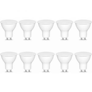 Ampoule GU10 LED Blanc Chaud 2700K 7W &eacute;quivalent Ampoule Halog&egrave;ne 70W 720LM Ampoules LED Spot Non R&eacute;glable Lot de 10