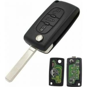 Cl&eacute; Vierge compl&egrave;te 3 Boutons Coffre CE0523 Pour Peugeot 307 CC 308 407 607 Expert Jumpy Citro&euml;n C4 C5 C6 C4 Picasso Xsara Lame 7mm