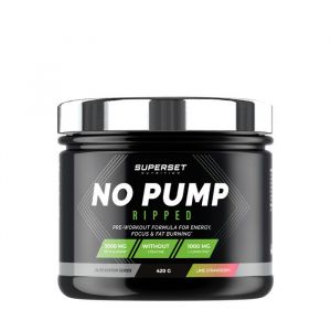 PreWorkout - Superset Nutrition - NO PUMP RIPPED (420G) - Saveur Strawberry lime