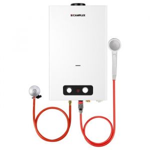 Chauffe-eau &agrave; Gaz 16 Litres CAMPLUX BD422 Chauffe-eau Ext&eacute;rieur Douche au Gaz Propane/Butane pour camping/ext&eacute;rieur/jardin 32KW