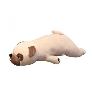 Peluche bouledogue carlin 50 cm bouledogue anglais chien peluche poupée animal en peluche lesté coussin en peluche doux et