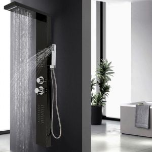 MIPAN.Colonne de douche avec mitigeur - Colonne de douche thermostatique - Colonne de douche hydromassante  - Style 4