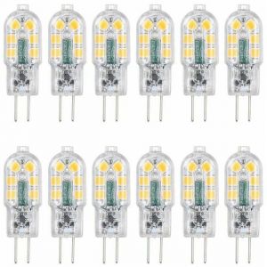 Ampoule LED G4 - LARGEIGHT - 12V 3W - Blanc chaud - Lot de 12 - &Eacute;conomie d&eacute;nergie