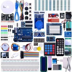 Kit de démarrage Arduino - UNO R3 - 63 articles - Tutoriel inclus - Compatible Arduino IDE - Écran LCD1602