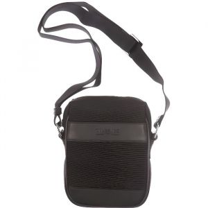 Sacs et besaces CHABRAND - Toile garnie cuir de vachette - Noir - Fermeture zipp&eacute;e