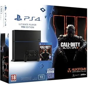 Console salon - Sony - PS4 1 To - Noir - Call of Duty Black Ops III - Bundle