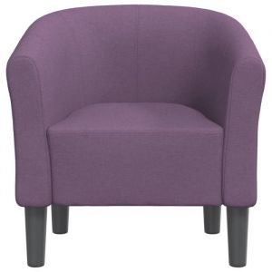 Fauteuil Salon Fauteuil cabriolet Relax violet tissu S1418