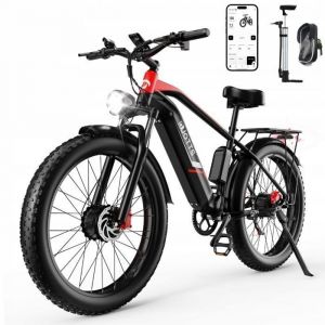velo electrique adulte F26 - Moteur 1500W (2*750W)- Samsung batterie 48V 20Ah - SHIMANO 7 vitesses -Assistance 150KM - homme